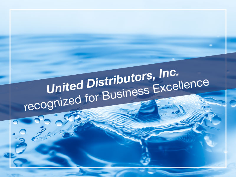 United Distributors, Inc. recognized for Business Excellence Clean